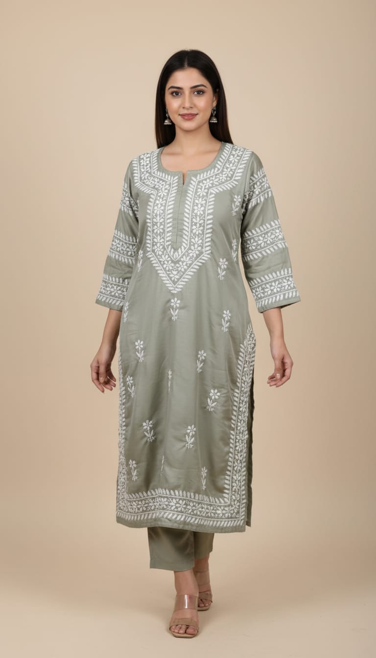 Masleen Silk Kurti