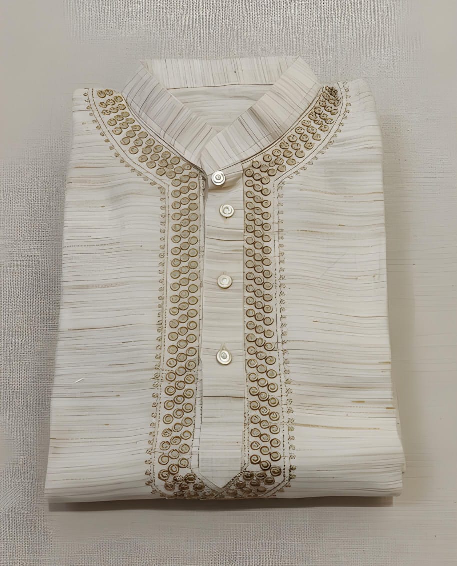 Slub Cotton Men’s Kurta