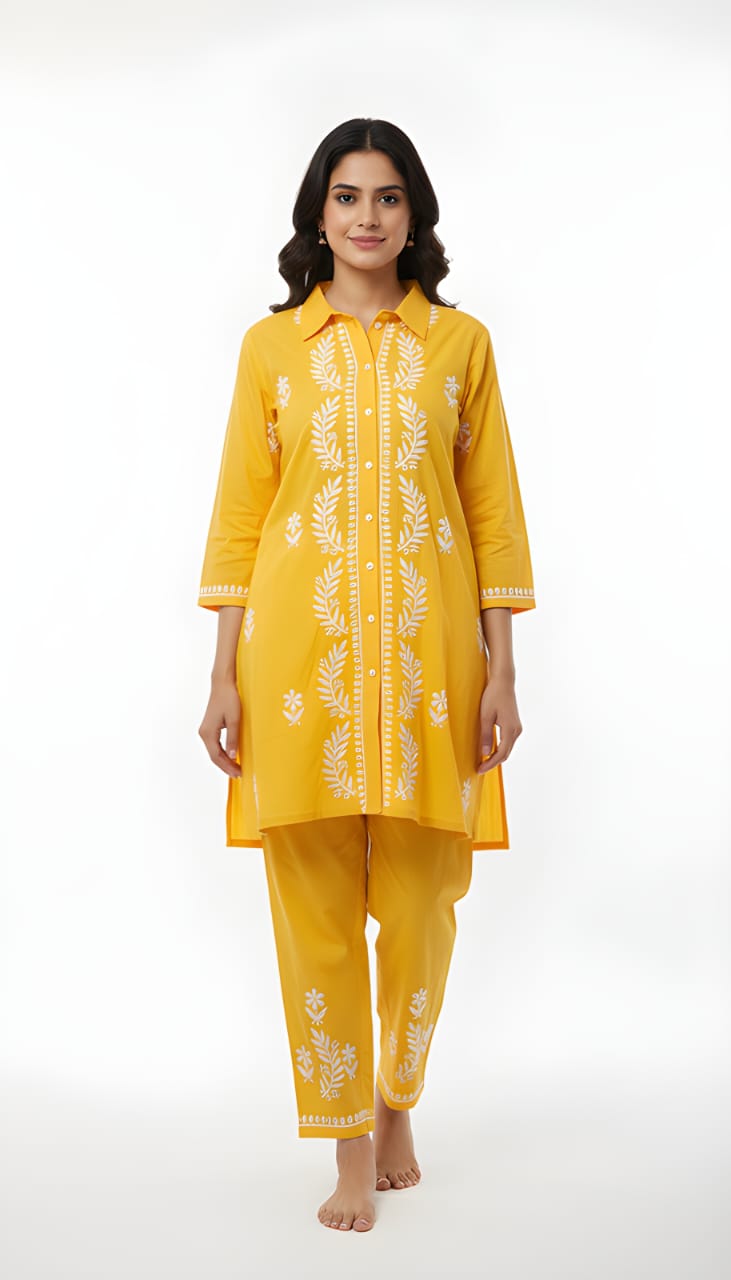 Chikankari Reyon Set