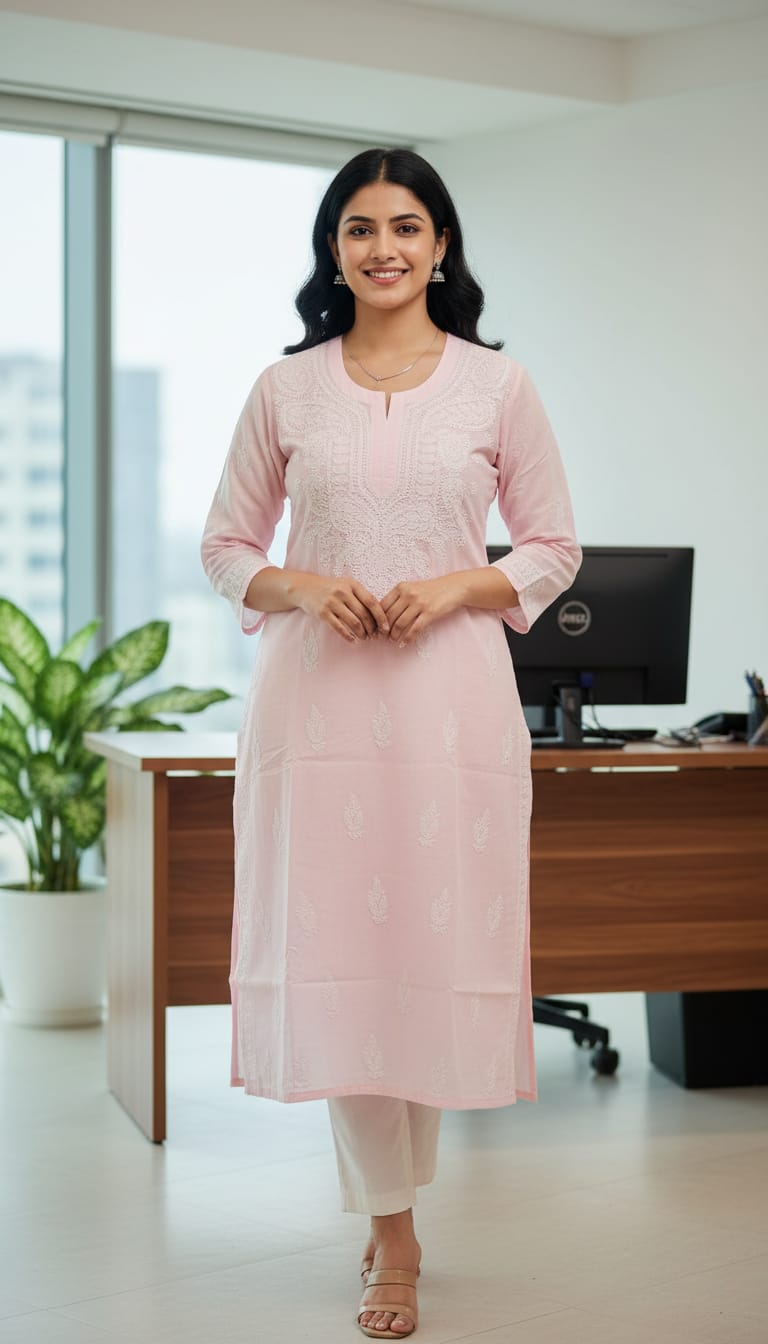 Long Kurti Voil Cotton